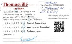 Alfonso Hollywood FL LTP3050-84 Survey Card