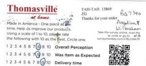 Angelina Wilbaham MA BO7340 Survey Card