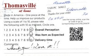 Annetta Schererville IN CK2950 Survey Card