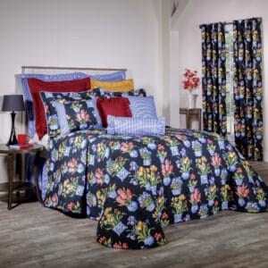 Melanie Black Bedspreads