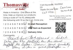 Caroline Oxnard CA CSF2950 Survey Card