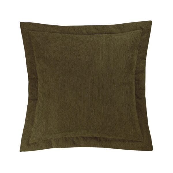 Queensland Autumn Euro Sham - Textured Olive