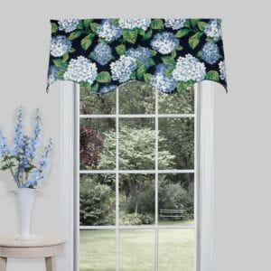 Summerwind Blue Scalloped Filler Valance