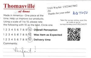 Kathy Pascagoula MS BQ7250 Survey Card