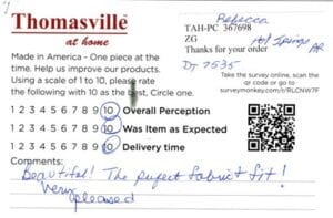 Rebecca Hot Springs AR DT7535 Survey Card