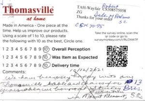 Robert Isle of Palms SC CSK7095 Survey Card