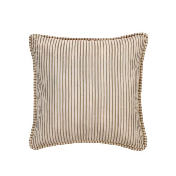 Java Spa Square Pillow - Ticking Stripe