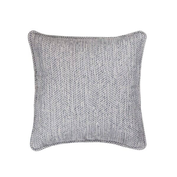 Birdsong Square Pillow - Textured Blue