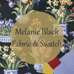Melanie Black Fabric and Swatch