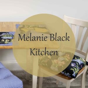 Kitchen Collection: Melanie Black with Blue Pots