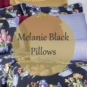 Melanie Black Pillows