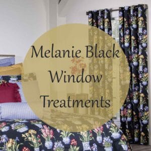 Melanie Black Window Treatments