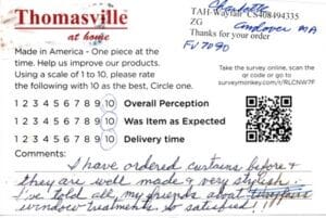 Charlotte Andover MA FV7090 Survey Card