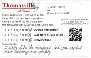 Jan Sidney OH BCK7300 Survey Card