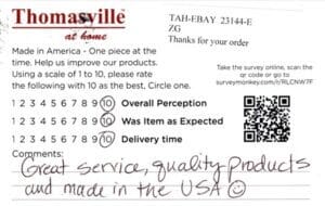 Janet Florence AL WVAL7005 Survey Card