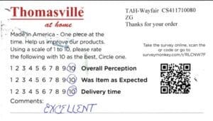 Joann Mason MI D35112-HHM Survey Card