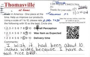 Laurie Laurens SC CSQL7250 Survey Card