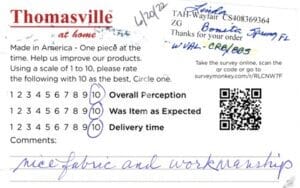 Linda Bonita Spring FL WVAL-CRB-BBS Survey Card