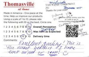 Milinda Bozeman MT DK1445 Survey Card