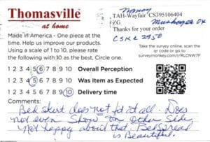 Nancy Muskogee OK CSKL2950 Survey Card