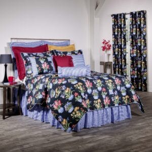 Melanie Black Comforter Set
