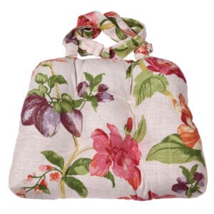 Vera Beach Floral Chair Pad with Ties (Indoor)