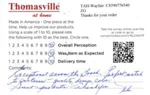 Mary Forest Hill MD 4PK-CP-ZEN Survey Card