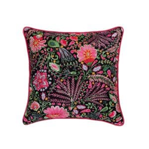 Peacock Pink Garden Pillow