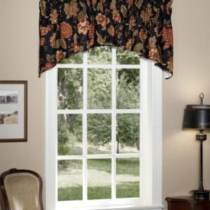 Hampstead Black Piped Swan Valance