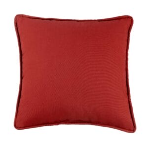 Square Pillow Cotton Duck Pebbletex Henna Red PHR