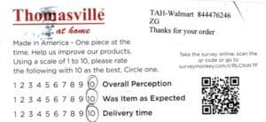 Diana Murphysboro IL 4PK-CP-R-TKC Survey Card
