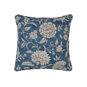 Vintage Indigo Square Pillow - Main Print