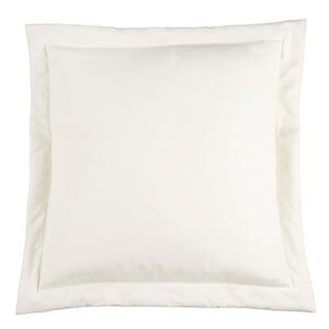 Seashells Euro Sham - Solid Cream