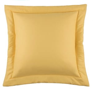 Seashells Euro Sham - Solid Yellow
