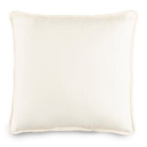 Seashells Square Pillow - Solid Cream