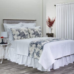 Bouvier Queen Bed Throw with 2 Standard Shams - Bouvier Blue