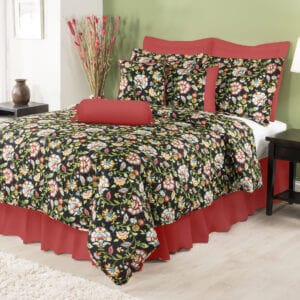 Cambridge Noir Comforter Set - Henna Red