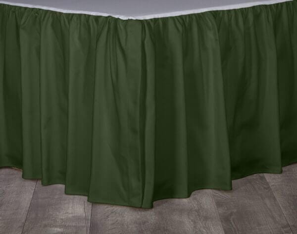 Pebbletex Green Ruffled Bedskirt image