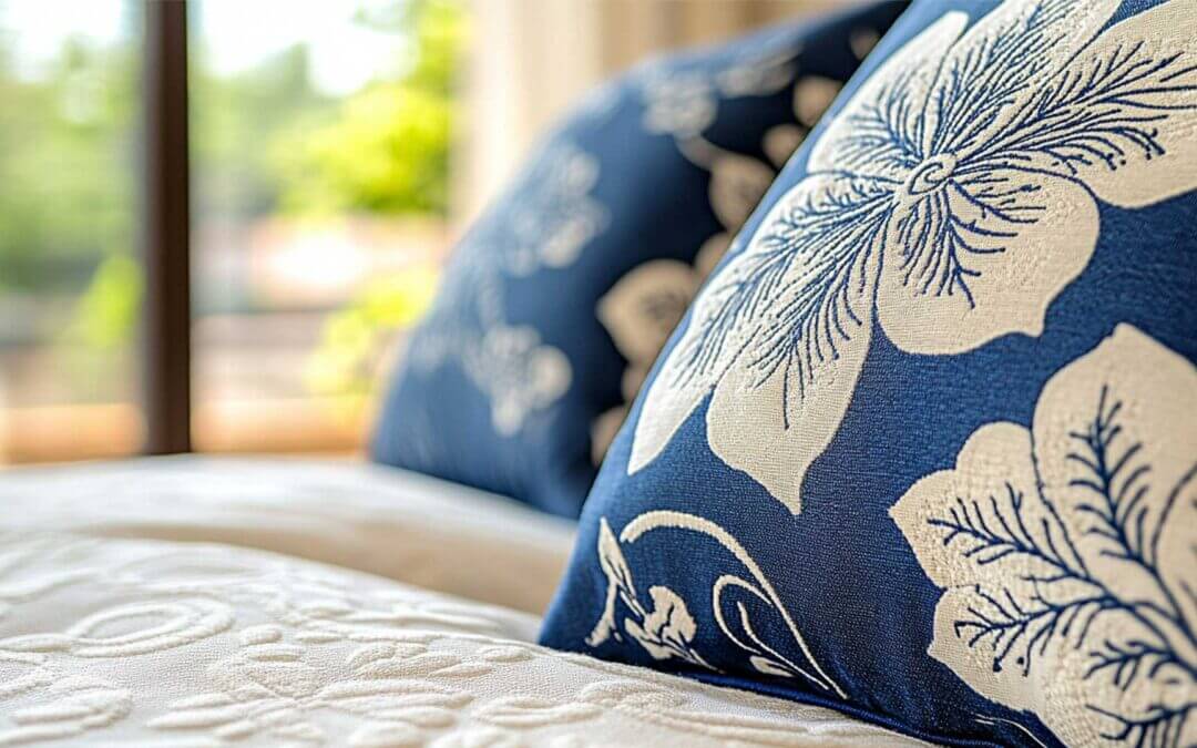 close up of decorative pillow