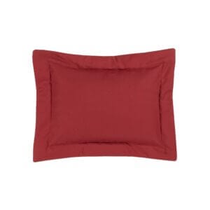 Cottage Rose Breakfast Pillow - Solid Red