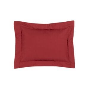 Cottage Rose Breakfast Pillow - Solid Red