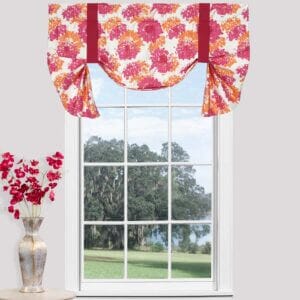 Fairy Flamingo Tie Up Valance - Floral Print