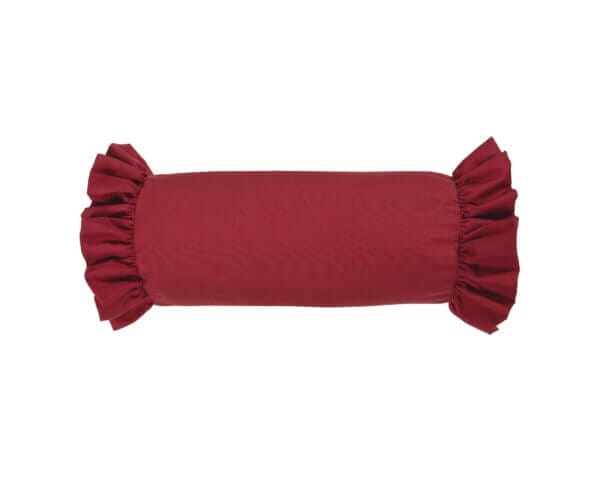 Cottage Rose Neckroll - Solid Red