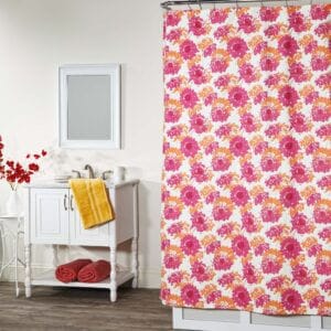 Fairy Flamingo Shower Curtain - Floral Print