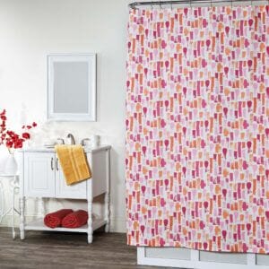 Fairy Flamingo Shower Curtain - Strokes Print