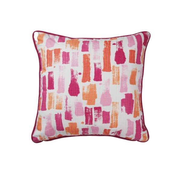 Fairy Flamingo 17"/20" Square Pillow - Strokes Print