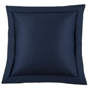 Cotton Twill Solid Euro Sham - Blue