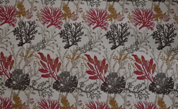 Coral Time Fabric by the Yard ~ Main Print