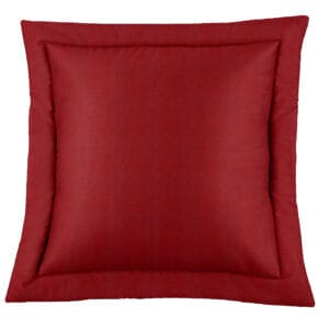 Cotton Twill Solid Euro Sham - Red