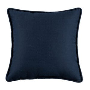 Cotton Twill 17/20" Square Pillow - Blue